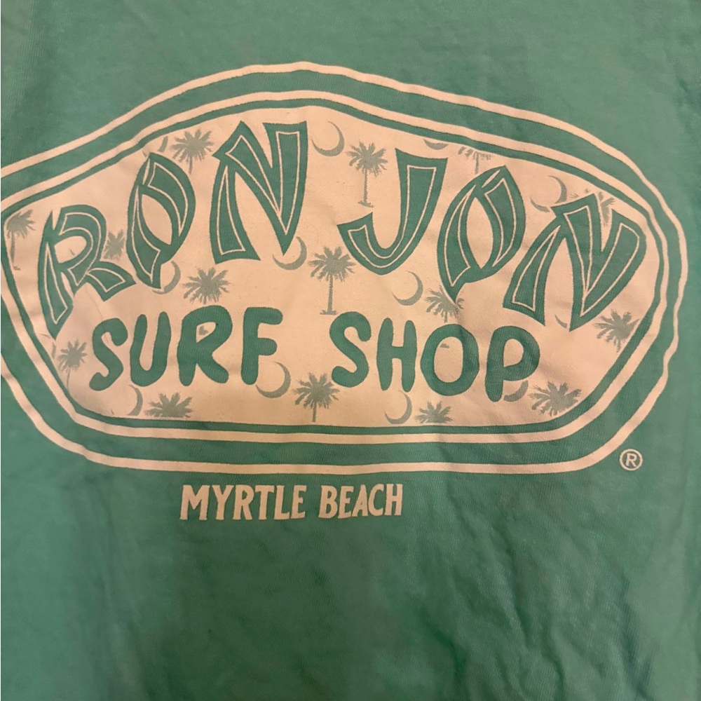 RonJon teal short sleeve shirt. Size medium. Great condition. No stains.